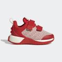 Boys Adidas x LEGO Sport Pro Infant Hook and Loop Trainers - Red