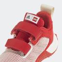 Boys Adidas x LEGO Sport Pro Infant Hook and Loop Trainers - Red