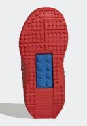 Boys Adidas x LEGO Sport Pro Infant Hook and Loop Trainers - Red