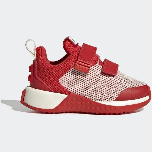 Boys Adidas x LEGO Sport Pro Infant Hook and Loop Trainers - Red