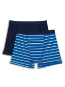 Boys Modern Cotton 2-Pack Boxer Briefs Blue 4-5