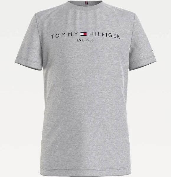 Boys Tommy Hilfiger Grey Essential Logo T-Shirt - Grey