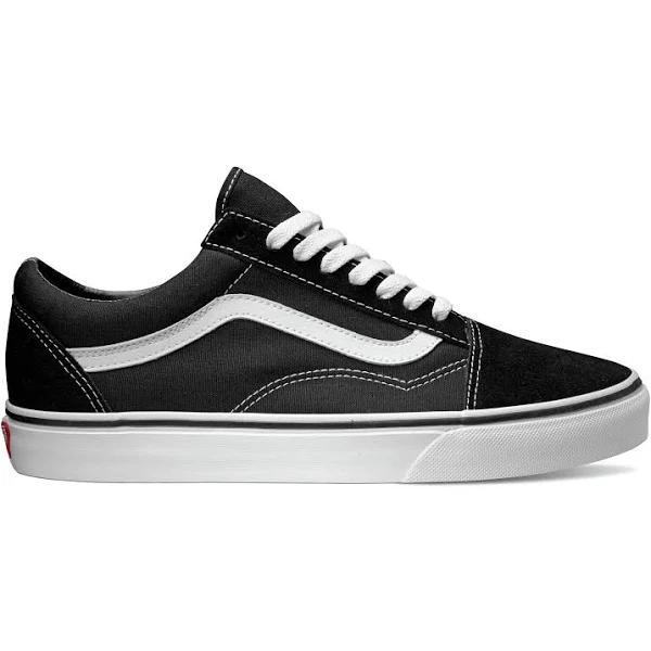 Boys Vans Old Skool - Grade School Shoes Black/White Size 4.5