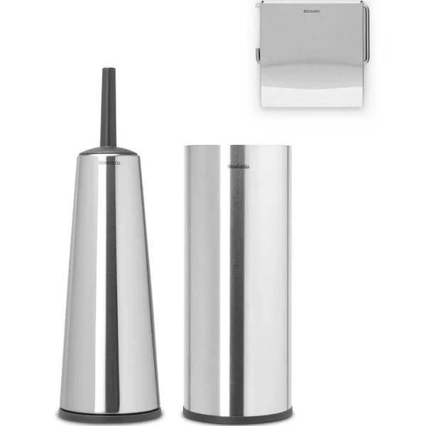 Brabantia Bathroom Accessories Set 3 Pieces Renew 280665 Matt Steel