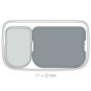 Brabantia Bo Touch Bin 208348 11 + 23 LT Mineral Powerful Blue