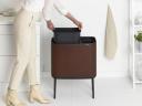 Brabantia Bo Touch Bin 208348 11 + 23 LT Mineral Powerful Blue