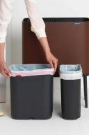 Brabantia Bo Touch Bin 208621 11 + 23 LT Mineral Cosy Brown