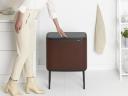 Brabantia Bo Touch Bin 208621 11 + 23 LT Mineral Cosy Brown