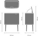 Brabantia Bo Touch Bin 316067 3 x 11 LT Matt Black