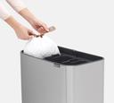 Brabantia Bo Touch Bin 316081 3 x 11 LT Matt Steel Fingerprint Proof