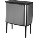 Brabantia Bo Touch Bin 316081 3 x 11 LT Matt Steel Fingerprint Proof