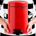 Brabantia Pedal Bin NewIcon 112140 3 LT Passion Red