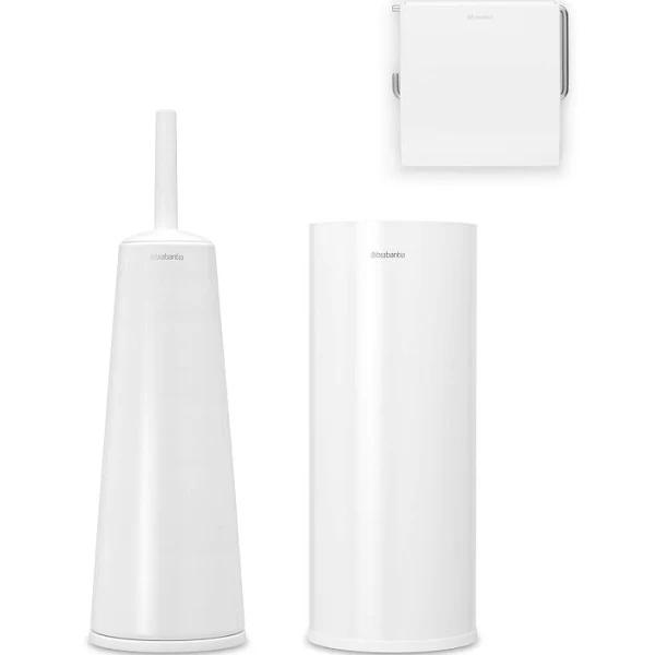 Brabantia Toilet Accessories - White (Set of 3)