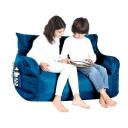 Brady 2 Seater Bean Bag Dark Blue - HipKids