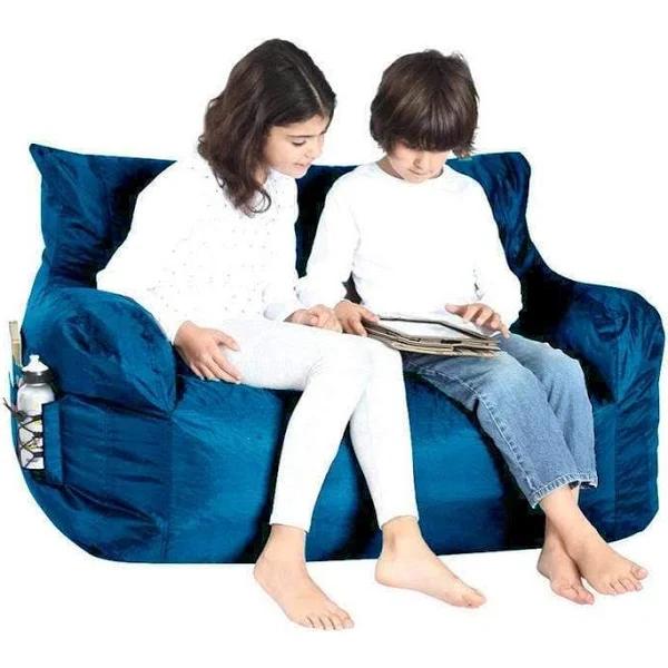 Brady 2 Seater Bean Bag Dark Blue - HipKids