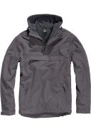 Brandit Windbreaker Jacket, black-grey, Size 5XL