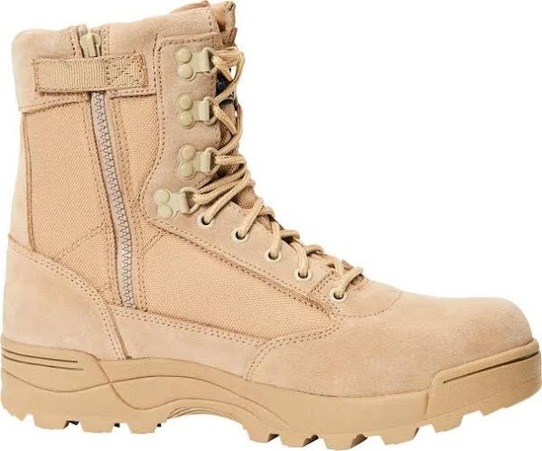 Brandit Zipper Tactical Boots, Beige, Size 39