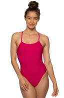 Brandon Fixed-Back One-piece - Blueberry || JOLYN Australia Swimwear 28