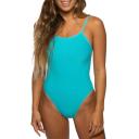 Brandon Fixed-Back One-piece - Hawaii Blue || JOLYN Australia Swimwear 38