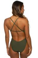 Brandon Fixed-Back One-piece - Navy || JOLYN Australia Swimwear 28
