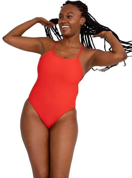 Brandon Fixed-Back One-piece - Strawberry || JOLYN Australia Swimwear 26