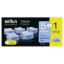 Braun CCR5+1 Clean & Renew Cleaning Cartridge, 6 Piece