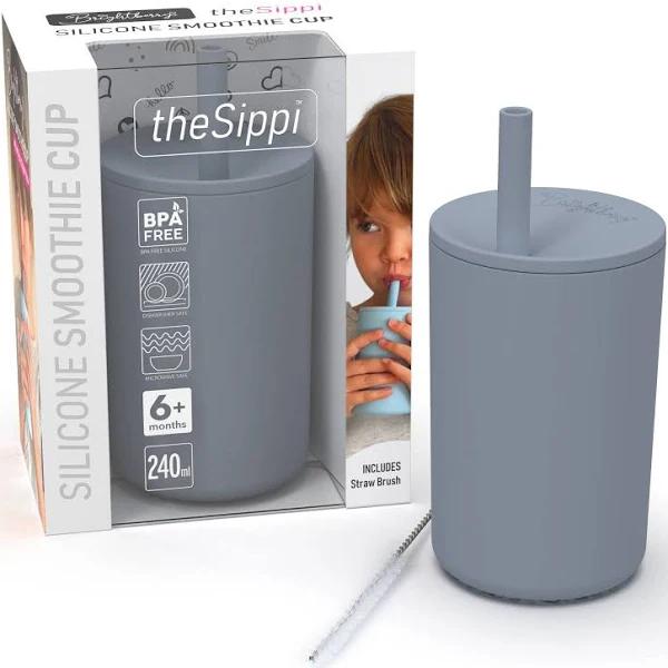 Brightberry Kids Silicone Smoothie Cup Slate