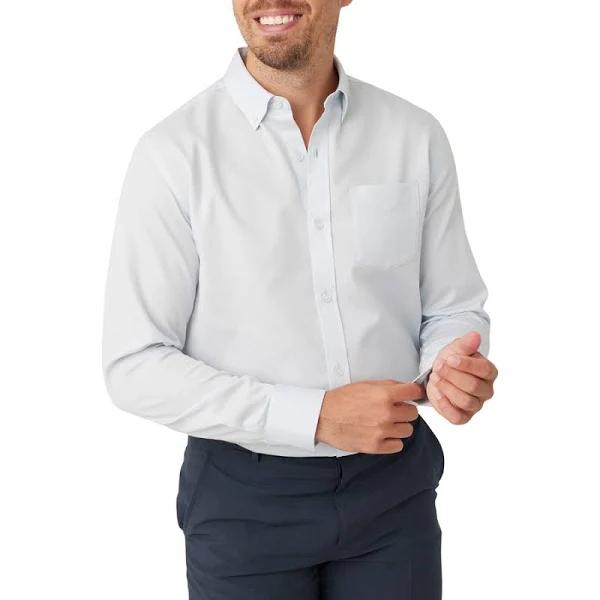 Brilliant Basics Men's Textured Business Shirt - Light Blue - Size 47