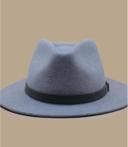 Brixton - Grey Fedora Hat - Messer Light Heather Grey/Grey Fedora @ Hatstore