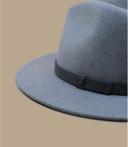 Brixton - Grey Fedora Hat - Messer Light Heather Grey/Grey Fedora @ Hatstore