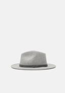 Brixton - Grey Fedora Hat - Messer Light Heather Grey/Grey Fedora @ Hatstore