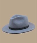 Brixton - Grey Fedora Hat - Messer Light Heather Grey/Grey Fedora @ Hatstore
