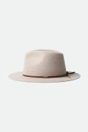 Brixton - Grey Fedora Hat - Wesley Heather Stone Fedora @ Hatstore
