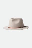 Brixton - Grey Fedora Hat - Wesley Heather Stone Fedora @ Hatstore