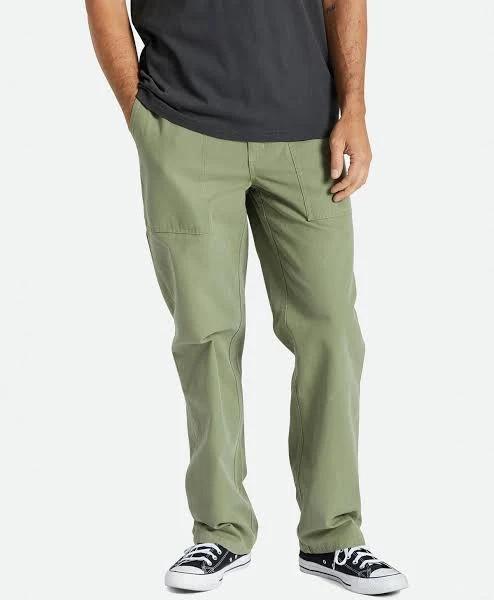 Brixton Men's Surplus Relaxed Pants Olive Green, Size 28