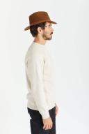 Brixton Men's Wesley Packable Fedora Hat Caramel Brown, Size Medium