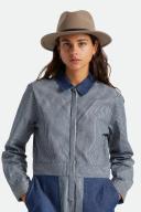 Brixton Messer Packable Fedora - Phoenix Orange M
