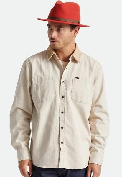 Brixton Messer Packable Fedora - Phoenix Orange XS