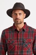Brixton Messer Packable Fedora - Washed Black/Light Brown - M
