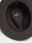 Brixton Messer Packable Fedora - Washed Black/Light Brown - M