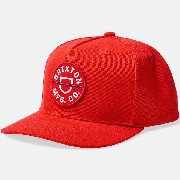 Brixton - Red Trucker Cap - Crest x Burgundy/Burgundy Trucker @ Hatstore