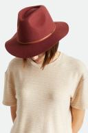 Brixton Wesley Fedora - Dark Brick L