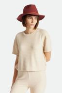 Brixton Wesley Fedora - Dark Brick L