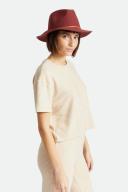 Brixton Wesley Fedora - Dark Brick L