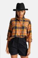 Brixton Wesley Fedora - Dark Brick L