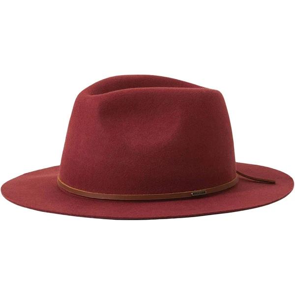 Brixton Wesley Fedora - Dark Brick L