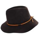 Brixton Wesley Fedora - Deep Brown - XL