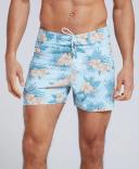 Brody Mens Printed Swim Shorts - Green