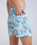 Brody Mens Printed Swim Shorts - Green