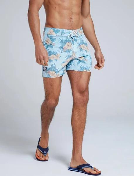 Brody Mens Printed Swim Shorts - Green